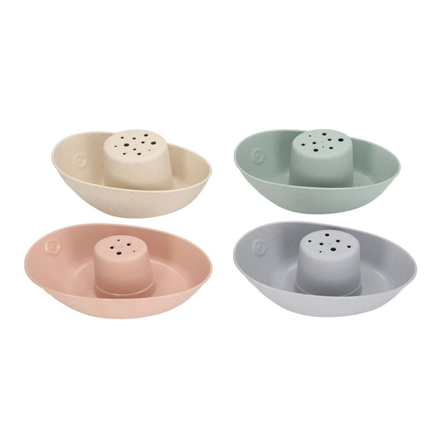 Juguete de baño apilable NikouMX Barcos de baño apilables 4 piezas