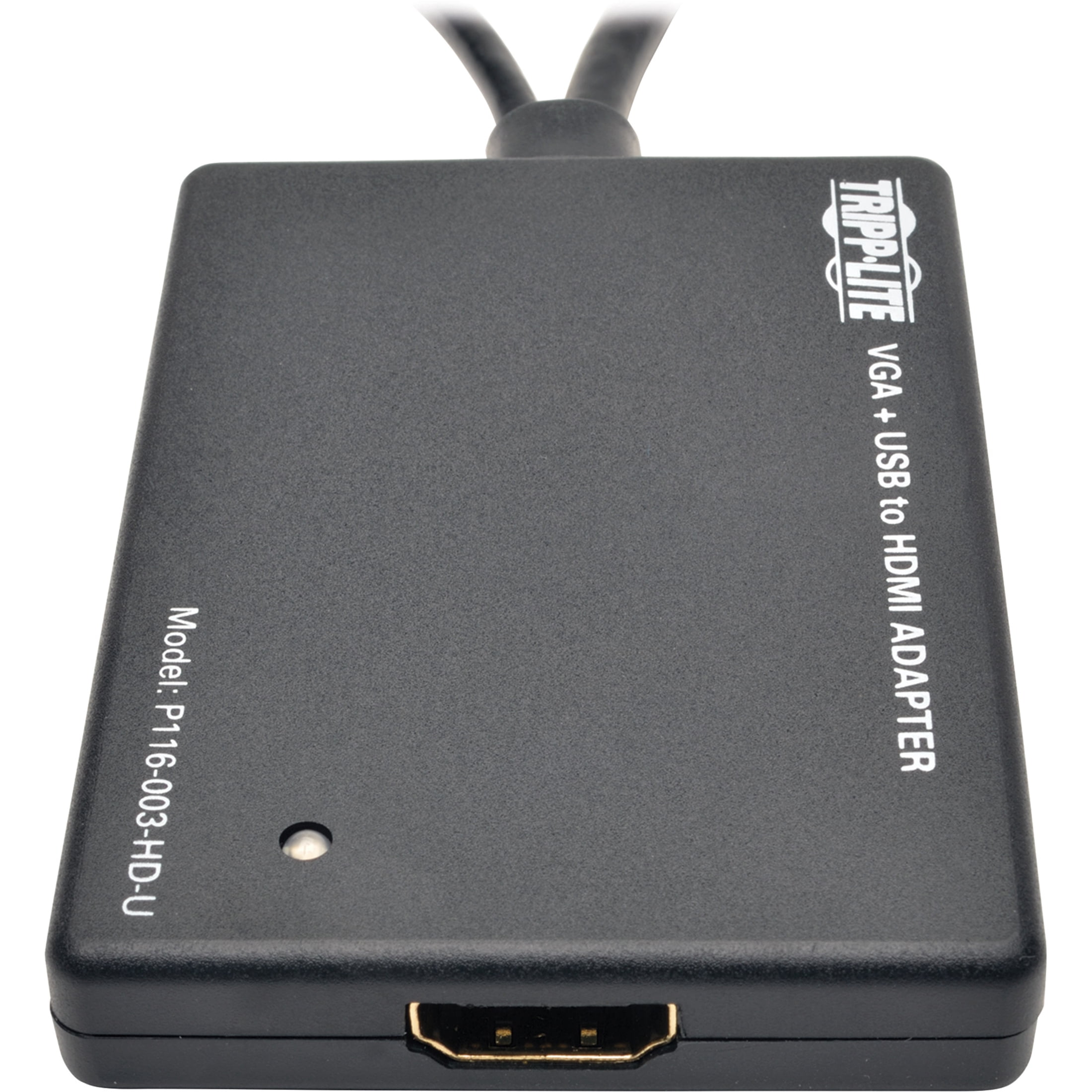 Tripp Lite, TRPP116003HDU, VGA to HDMI Converter / Adapter, 1, Black