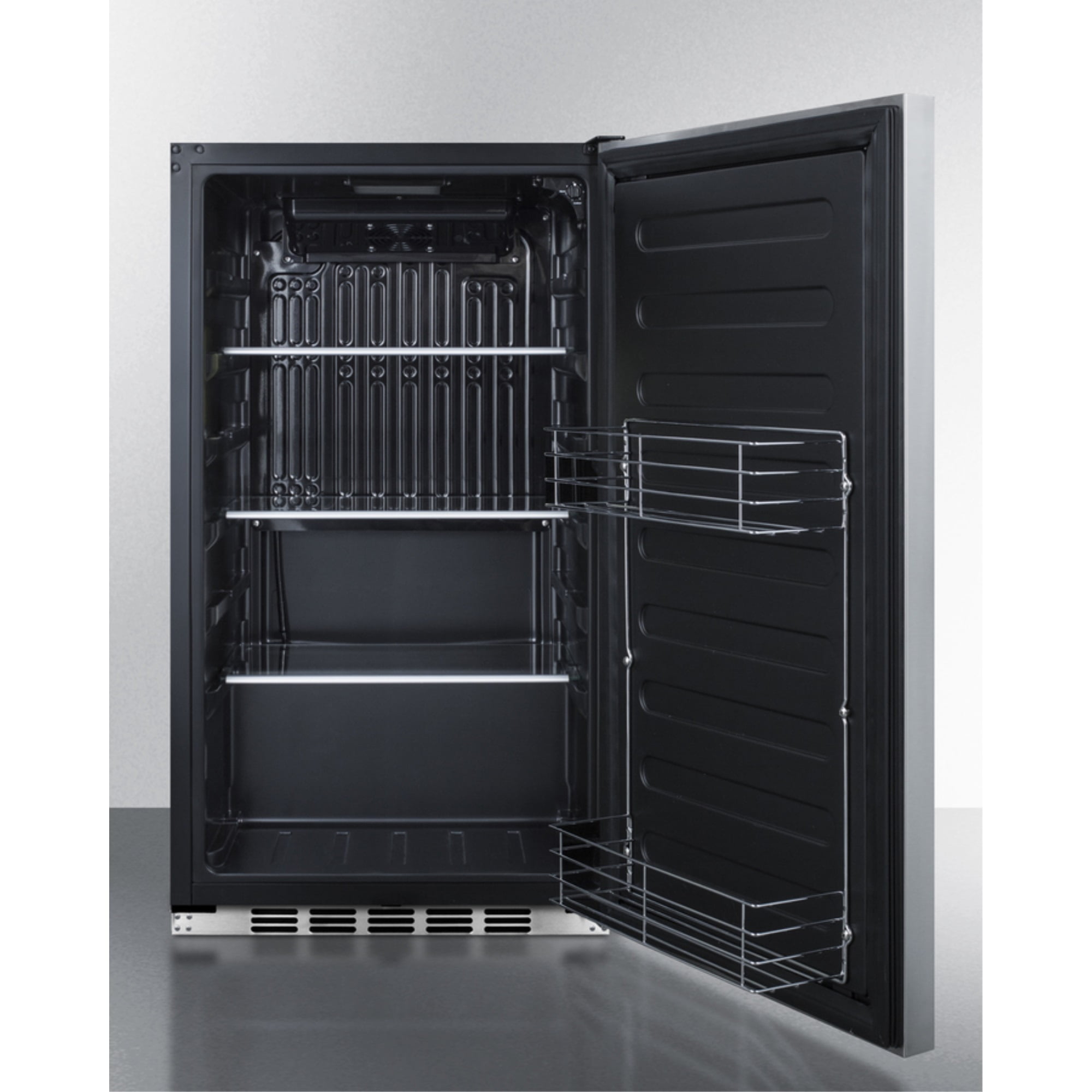 19" wide shallow depth built-in undercounter all-refrigerator