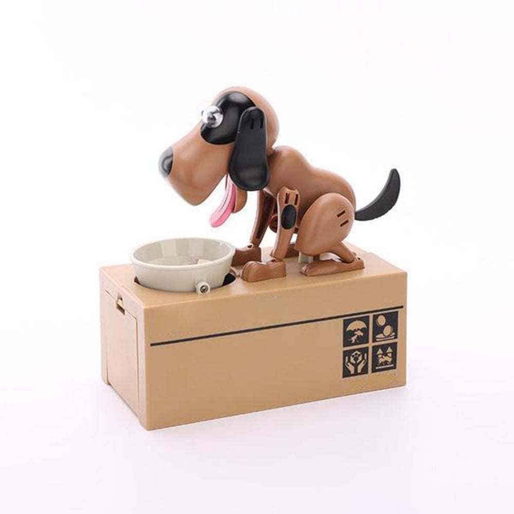 Battery Powered Little Dog Puggy Bank Electronic Doggy Bank Money Box