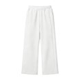 thumbnail image 3 of GiLiling Teen Girls Barrel Sweatpants High Waisted Fleece Baggy School Sweat Pants Barrel Leg Pants High Waisted Baggy Fit Pants (White, 9-10 Years), 3 of 7