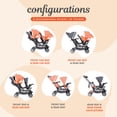 thumbnail image 6 of Baby Trend Sit N Stand Travel Double Baby Stroller and Car Seat Combo, Magnolia, 6 of 13