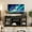 Black, variant on Farmhouse TV Stand for 70 Inch TV, Entertainment Center with Storage, 60" Rustic TV with Glass Barn Doors, Modern TV Stand Console for Living Room, Adjustable Shelf