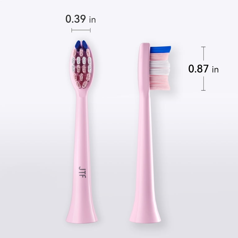 JTF Sonic Smart Toothbrush Genuine Standard Brush Heads, 2 Pack