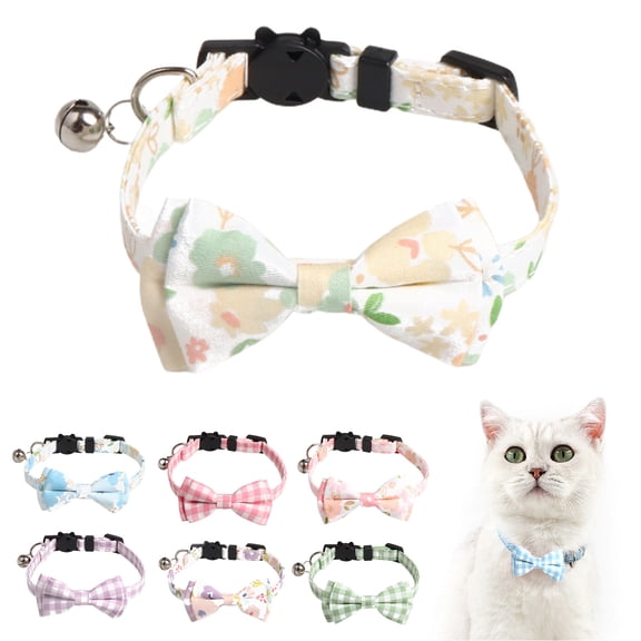 Cheers US Dog Collar with Bowtie, Durable Adjustable and Comfortable Collar for Small Dogs Puppies and Cats