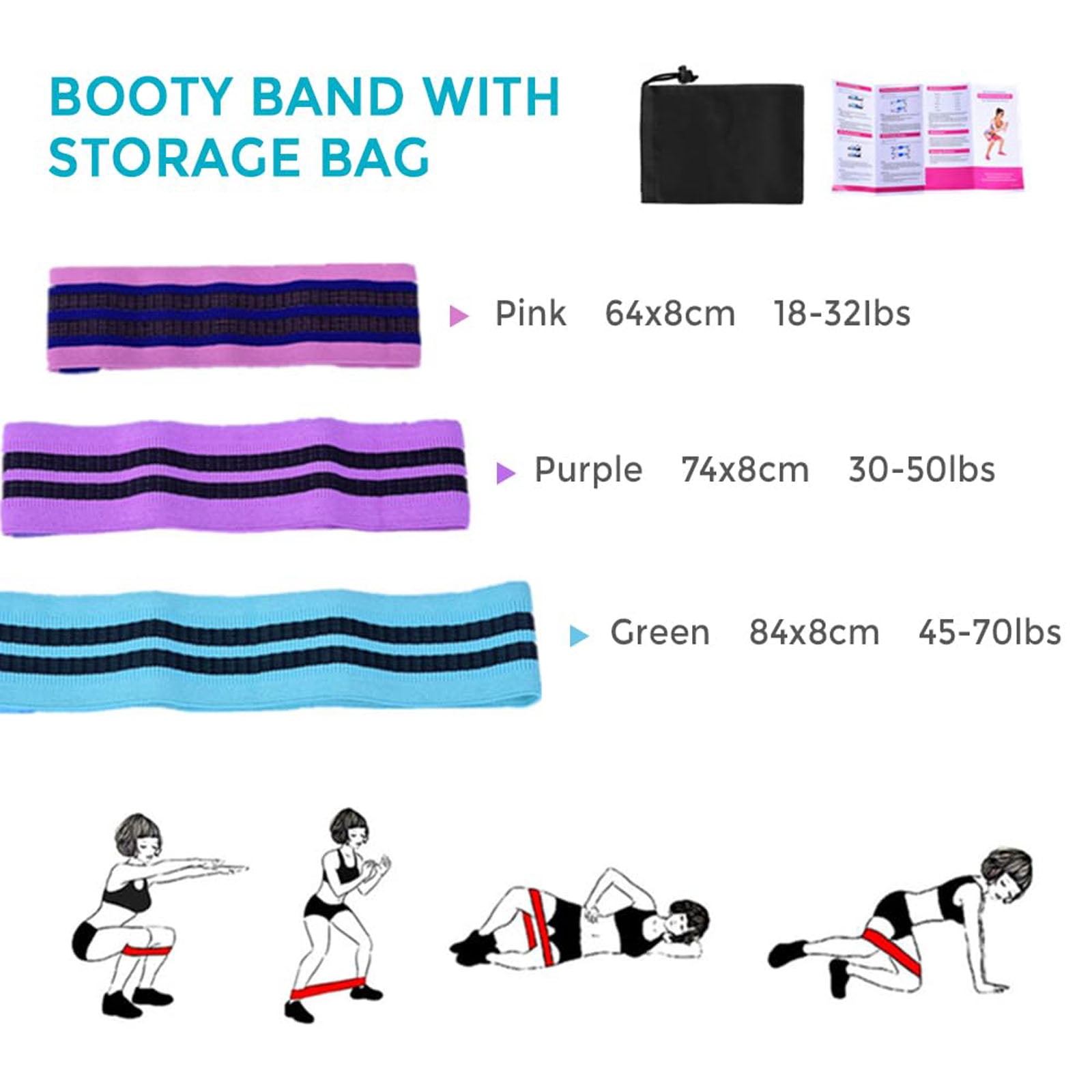 Pilates Kit for Home Workouts, Pilates Essentials Kit for Women,  Equipment Pilates Magic Ring/Booty Bands for Working Out Glutes Yoga Ball 25cm Figure 8 Resistance Band Yoga Bands for Stretching