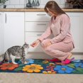thumbnail image 3 of Pioneer Flower Floral Print Pattern Kitchen Rugs Sets Of 2,Anti Fatigue Kitchen Mat Rugs Non Slip Washable,Decorative Kitchen Floor Mats for Kitchen,Sink,Laundry,17"x30"+17"x47", 3 of 7