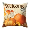 thumbnail image 2 of HomeKingdee Fall Pillow Covers Thanksgiving Pumpkin Flower Decorative Throw Pillow Cases Autumn Harvest Soft Pillowcase for Home Farmhouse Living Room Decor, 2 of 6