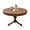 Black-Curved Trestle Legs, variant on Wirrytor 47 ' Round Circle Wooden Pedestal Dining Table, with Round Tabletop & Curved Trestle Legs in Antiqued Brown Finish, Place Dining Table, Bistro