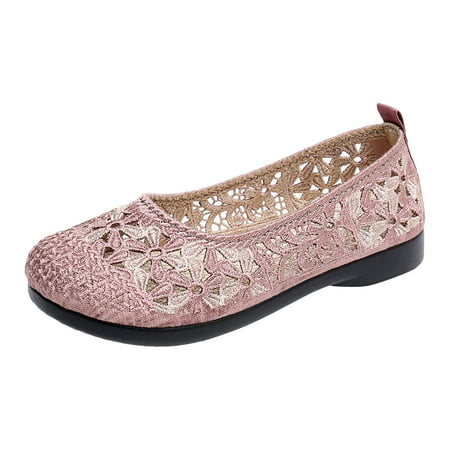 

Women s Leisure Four Seasons Mesh Lace Flowers Non Slip Flat Round Toe Breathable Slip On Lazy Shoes Shoes Women Platform Casual Casual Womens Shoes Leather