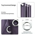 thumbnail image 3 of Wisewater 2 Panels Velvet Curtains Grommet Curtains ,Patio Door Drapes, Light Blocking Curtain,Blackout Curtains, Purple, 52x96 inch, 3 of 10