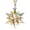 Champagne, variant on 2D Crystal Snowflake Light Catcher, Iridescent Color With 2025 Tag, Hanging Ornament For Home Decor, Car Rearview Mirror, Christmas Tree Decoration - 1Pc