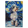thumbnail image 3 of Hudo Dog Christmas Canvas Wall Art, Havanese Dog Wall Art Prints Dogs Hanging Wall Pictures Decoration for Holiday Living Room Bedroom Bathroom, 3 of 5