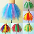 thumbnail image 4 of Faldas Para Mujer Faldas de Colores de Moda Falda Corta de Gasa Plisada Falda de Baile Para Adultos Odeerbi ODB131247, 4 of 4
