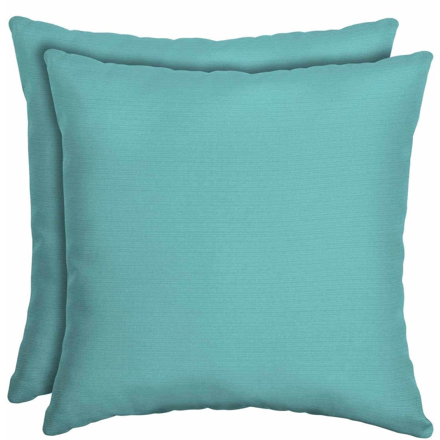 Better Homes and Gardens Outdoor Patio 16" Square Toss Pillow, Set of 2