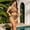 Lepoard, variant on 2026 new leopard print drawstring swimsuit, European and American plus size split bikini, women's outdoor vacation swimsuit
