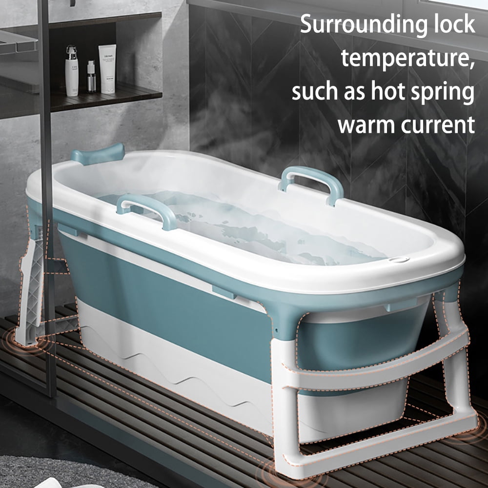 home freestanding bathtub childrens bath tub freestanding portable shower bucket in the corner of the bathroom Green-34-inch large portable folding bathtub adult portable bathtub