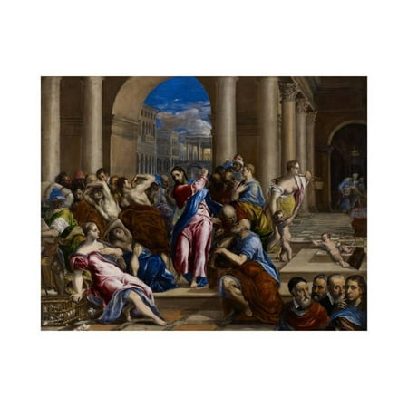 Christ Driving the Money Changers from the Temple, C.1570 Print Wall Art By El