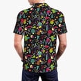 thumbnail image 4 of Balery Colorful Geometric Figures Printed Men’s Short Sleeve Polo Shirt, Midweight Men's Shirt,Golf Polo shirts -3X-Large, 4 of 9