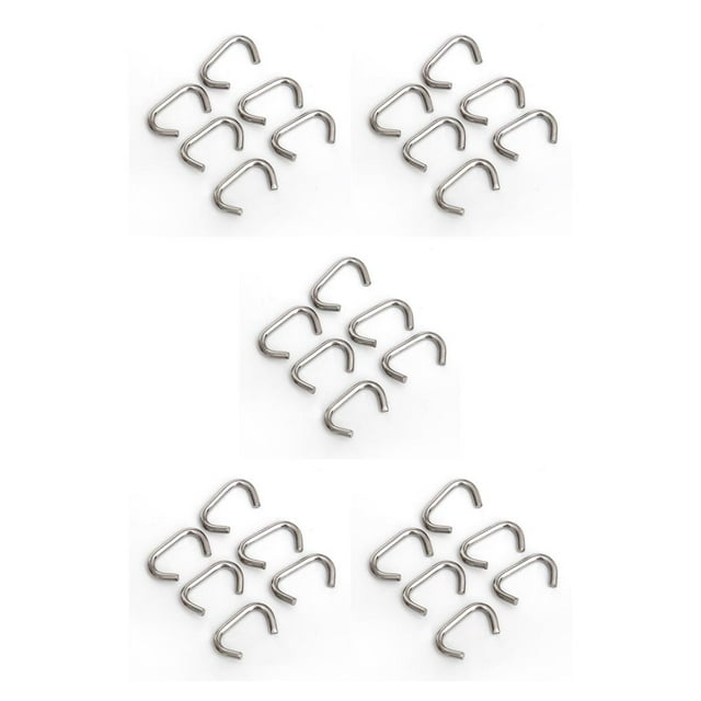 Destyer 6 Pcs Clip de Montage Latéral pour Plongée, Boucle en Nylon en Forme de D, Clips de Fixation en Acier Inoxydable, Accessoire de Plongée 3mm 5Ensemble