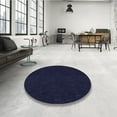 thumbnail image 4 of Ahgly Company Machine Washable Indoor Round Transitional Night Black Area Rugs, 8' Round, 4 of 7