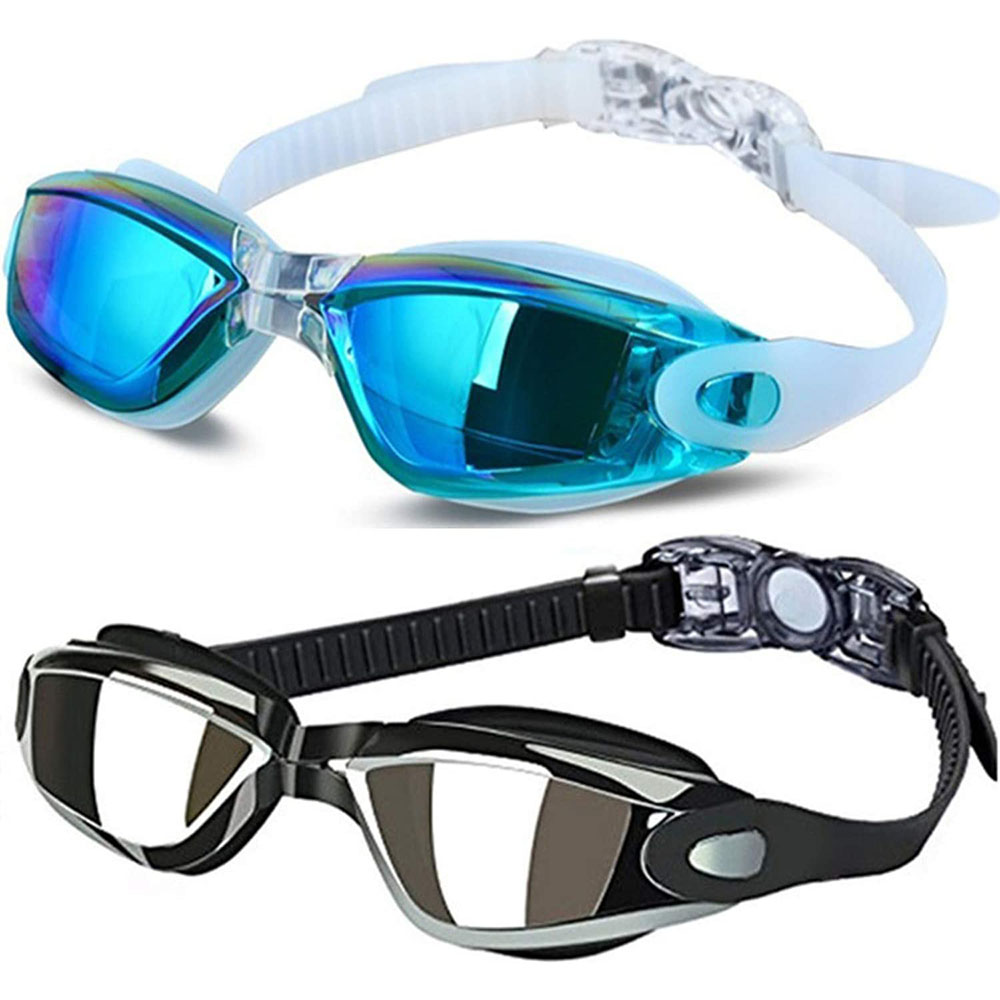 Swimming Goggles, Swim Goggles UV Protection Watertight Anti-Fog Comfort fit for Unisex Adult Men and Women - image 1 of 7