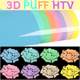 thumbnail image 5 of 16x Transfer-8 Colors 3D Puff HTV Heat Transfer Vinyl 30X25cm Pastel Colored Puffy Iron-on T-Shirt, 5 of 6