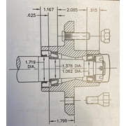 Pre-Greased Trailer Hub Kit (RHI-H-1000-PG-PR) 5 Bolt on 4-1/2 Inch Circle with 1-3/8 & 1-1/16 I.D. Bearings - One Pair
