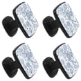 thumbnail image 2 of 4 Pcs Square Cabinet Handle Cupboard Knob Drawer Pulls Handle Conch Sea Snail Drawer Knobs with Screws Furniture Decoration, 2 of 7