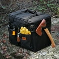 thumbnail image 1 of Bolsa de almacenaje para acampada shamjiam con asas y bolsillos para tanque de Gas Negro, 1 of 8