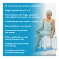 Carex Bath Seat and Shower Chair with Back for Seniors, Disabled and