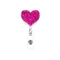 thumbnail image 2 of SagaSave Retractable Badge Holder Badge Clips ID Card Name Tags Keys Heart Shape 10 Color, 2 of 6