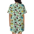 thumbnail image 3 of Lsque Green Cute Avocado Women's Short-Sleeved Pajama Set - 2 Piece Soft and Lightweight Sleepwear Set-Large, 3 of 9