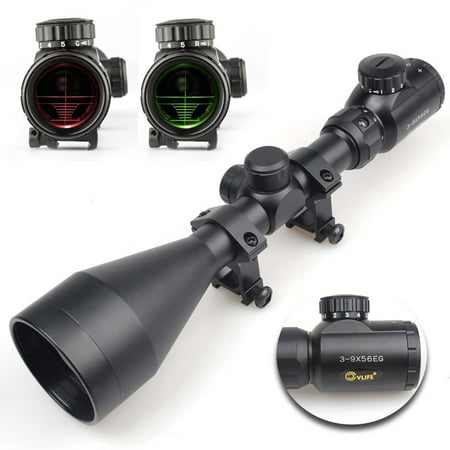 Cvlife 3-9x56 Optics R4 Reticle Air Sniper Hunting Gun Rifle Optical Scope With (Best Scope For A 308 Sniper Rifle)