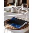 thumbnail image 6 of Blue Rose Cloth Napkins Set of 8 Reusable Dinner Napkins, Vintage Abstract Garden Flower Floral Black Cocktail Napkin Washable Table Napkins for Wedding/Holiday Party/Baby Shower 20"x20", 6 of 7