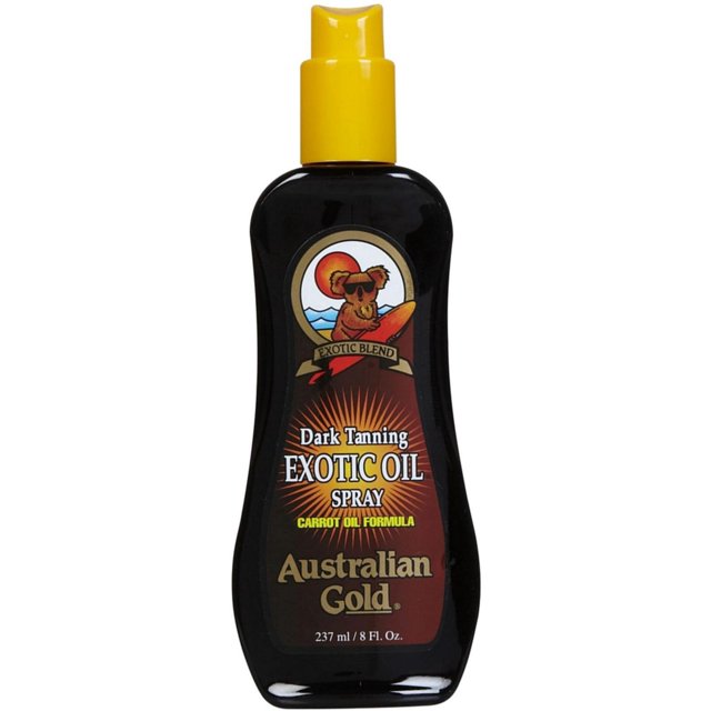 Australian Gold Dark Tanning Exotic Oil Spray Carrot Oil Formula 8 oz