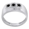 thumbnail image 2 of Mauli Jewels Engagement Rings for Men 0.25 Carat Black Diamond Ring in 10K White & Yellow Gold, Wedding Diamond Ring, 4-Prong Setting, 2 of 3
