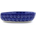 thumbnail image 3 of Polish Pottery 5-inch Spoon Rest (Wreath Of Bealls Theme) Hand Painted in Boleslawiec, Poland + Certificate of Authenticity, 3 of 6