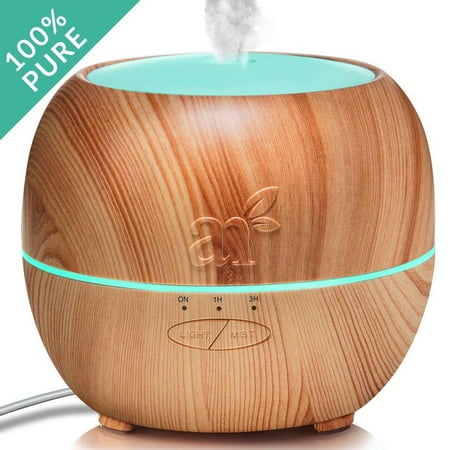 Electric Home Diffuser artnaturals Essential Oil Diffuser?Best Electric Cool Mist Aromatherapy Humidifier Aroma Diffuser?Spa Fragrance For The Whole House?Auto Shut-off & 7 Color LED Lights Changing for Office & Home ()