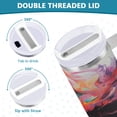 thumbnail image 5 of 40 Oz Car Handle Water Bottle Water Cup Water Bottle Water Jug Coffee Cup Travel Water Bottle Color Abstract Head, 5 of 8