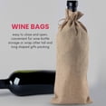 thumbnail image 3 of 12 Pieces Burlap Wine Bags Jute Wine Bottle Bags with Drawstrings Reusable Wine Gift Bags with Tags, 3 of 5