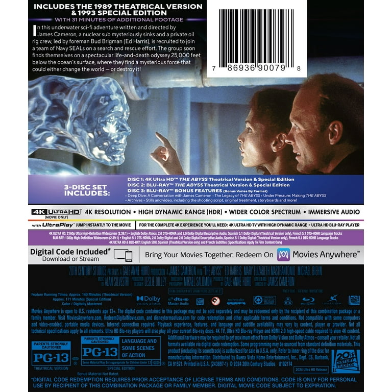 The Abyss Ultimate Collector's Edition (4K Ultra HD, Blu-ray