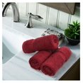 thumbnail image 4 of Luxury Hotel & Spa Quality, 100% Turkish Cotton 700 GSM Cloth, Towel, for Body wash, Makeup & Facial Cleaning, Baby, face, Dobby Border Soft washcloths Towel Set 13" X 13", Cranberry, Set of 12, 4 of 4