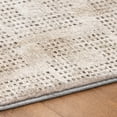 thumbnail image 5 of Addison Rugs Dream Shag Premium Machine Washable Transitional Squares Beige Round Rug, 8' x 8', 5 of 8