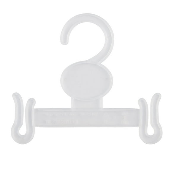 SSWBasics Clear Plastic Sandal Hangers 4 ¾"W x 4"H  100 Pack - Shoe Hanger for Flip Flop Organizer and Flip Flop Storage