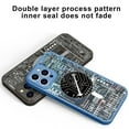 thumbnail image 4 of Dteck Case Compatible with iPhone 13 Pro 6.1 Inch 2021 Release,  TPU Soft Frosted Case Magnetic Suction Shockproof & Anti-drop Magsafe Wirelsee Charging Printed Patterns For iPhone 13 Pro, Blue, 4 of 5