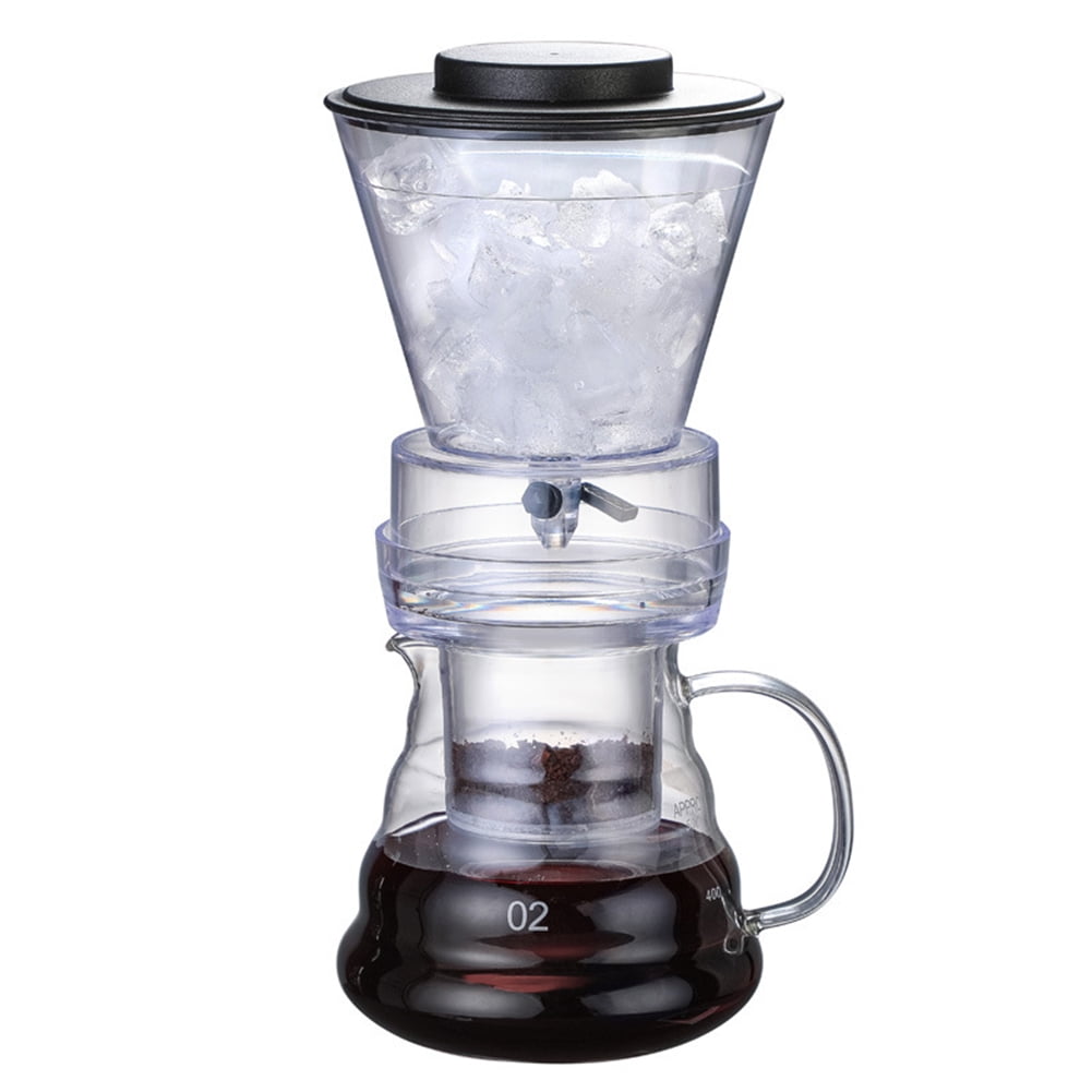 Ice Drip Coffee Pot Glass Coffee Maker Regulatable Dripper Filter Cold