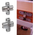 thumbnail image 4 of 2 Pcs Zinc Alloy Concealed Invisible Hinge Folding Door Concealed Cross Concealed Hinges 43.7mm, 4 of 5