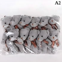 BESTSKY 12Pcs Soft Stuffed Bear Plush Toys Mini Dolls Toy Small Gifts Bag Pendant Teddy Doll