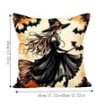 thumbnail image 3 of Halloween Theme Pillow Cover,18x18 Inch,Goth Witchy Decor,Spooky Fall Decor Pillow Covers,Hidden Zipper for Sofa Couch Bedroom Home Halloween Decor, 3 of 6